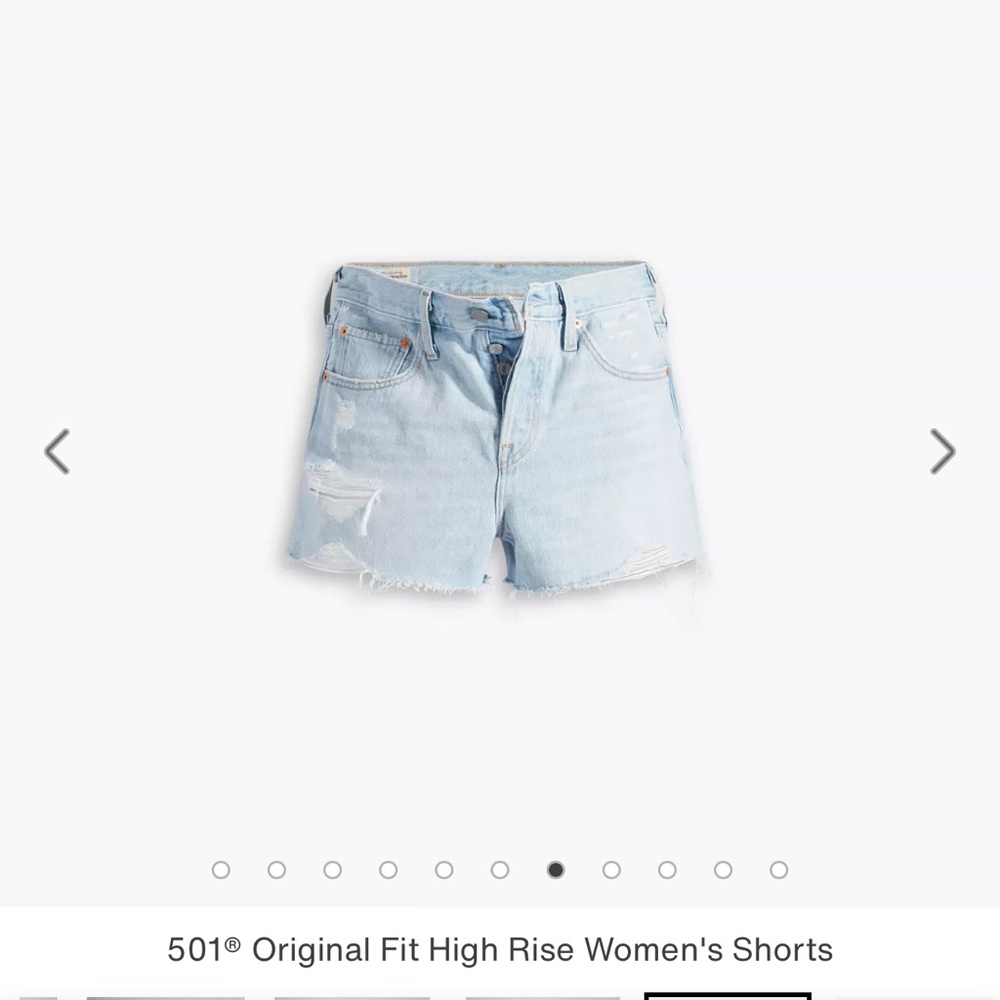 501® ORIGINAL FIT HIGH RISE WOMEN'S SHORTS-light wash